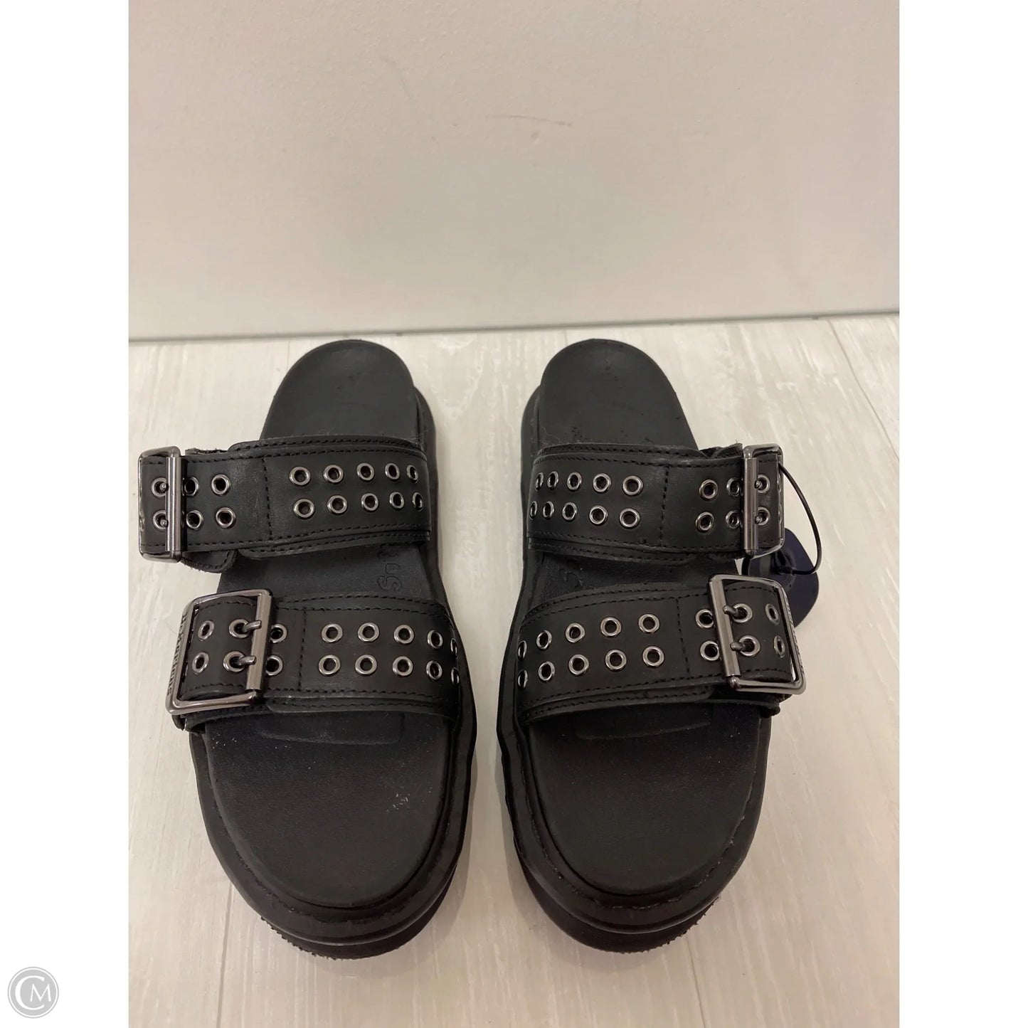 Sandals Heels Platform By Dr Martens In Black, Size: 9