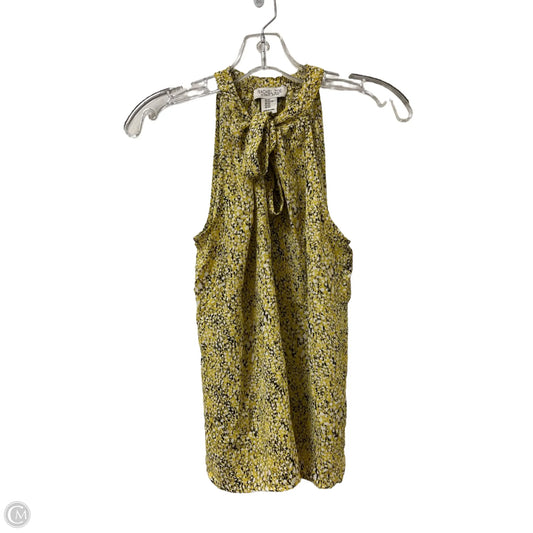 Top Sleeveless By Rachel Zoe In Black & Yellow, Size: Xs