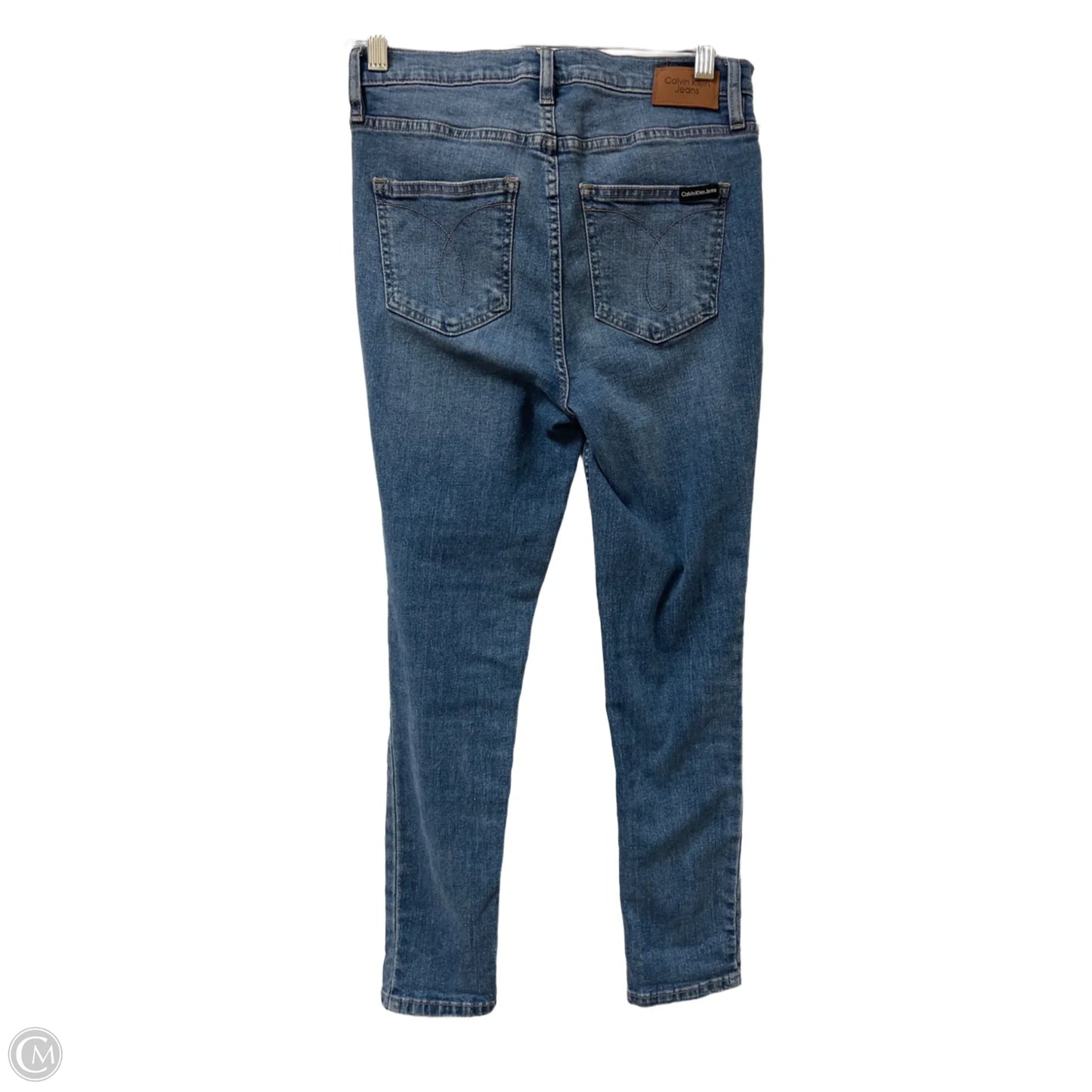 Jeans Skinny By Calvin Klein In Blue Denim, Size: 4