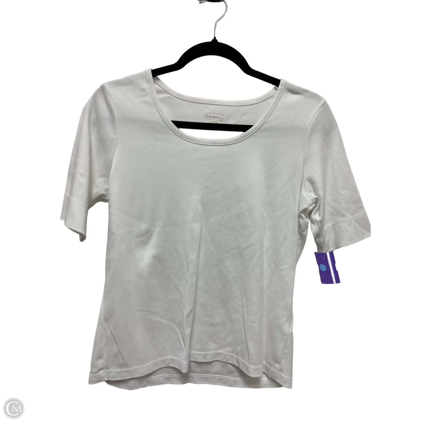 Top Short Sleeve By L.l. Bean In White, Size: Sp