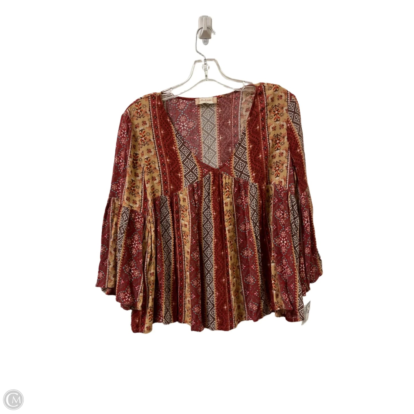 Top Long Sleeve By Altard State In Red, Size: M