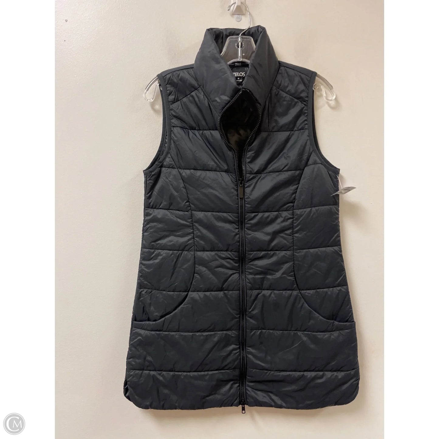 Vest Puffer & Quilted By Zelos In Black, Size: M