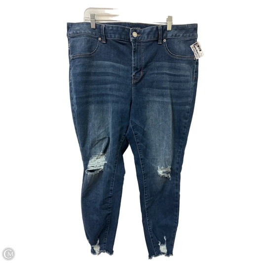 Jeans Skinny By Maurices In Blue Denim, Size: 20