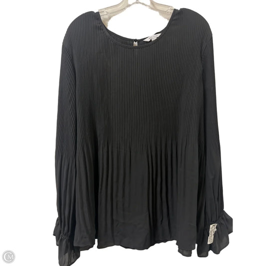 Top Long Sleeve By Nine West In Black, Size: 3x