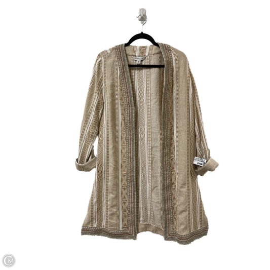 Kimono By Coldwater Creek In Brown & White, Size: M