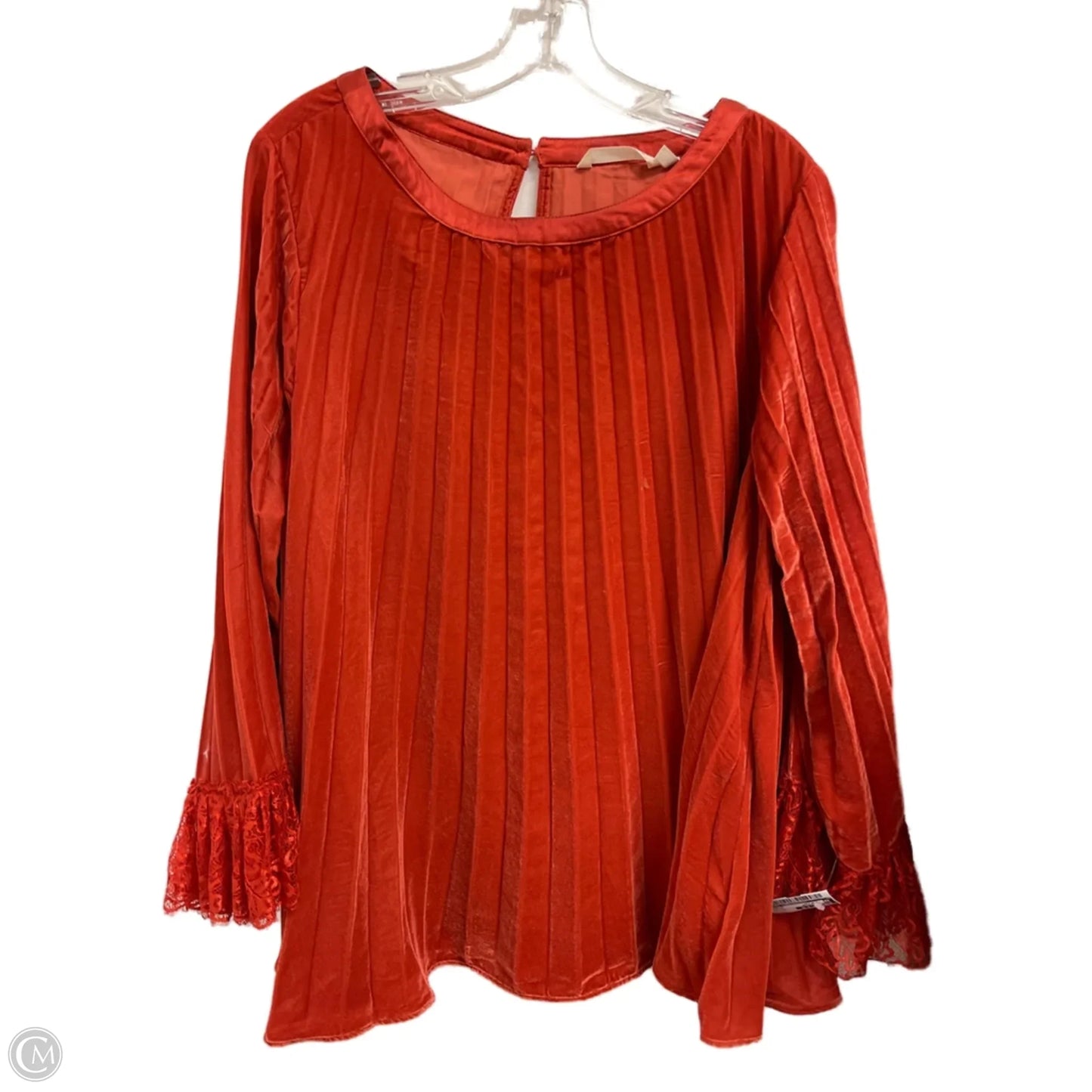 Top Long Sleeve By Soft Surroundings In Orange, Size: 2x