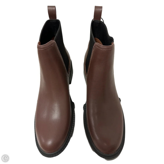 Boots Designer By Coach In Brown, Size: 11