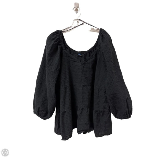Top Long Sleeve By Old Navy In Black, Size: 3x