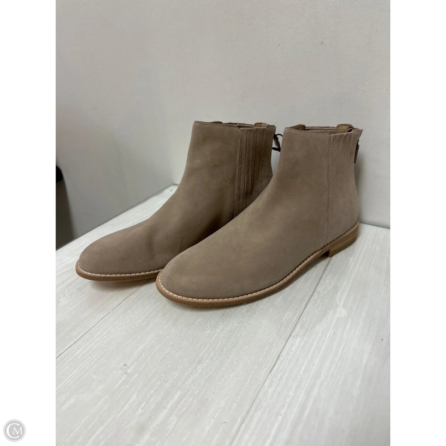 Boots Ankle Flats By Eileen Fisher In Cream, Size: 8.5