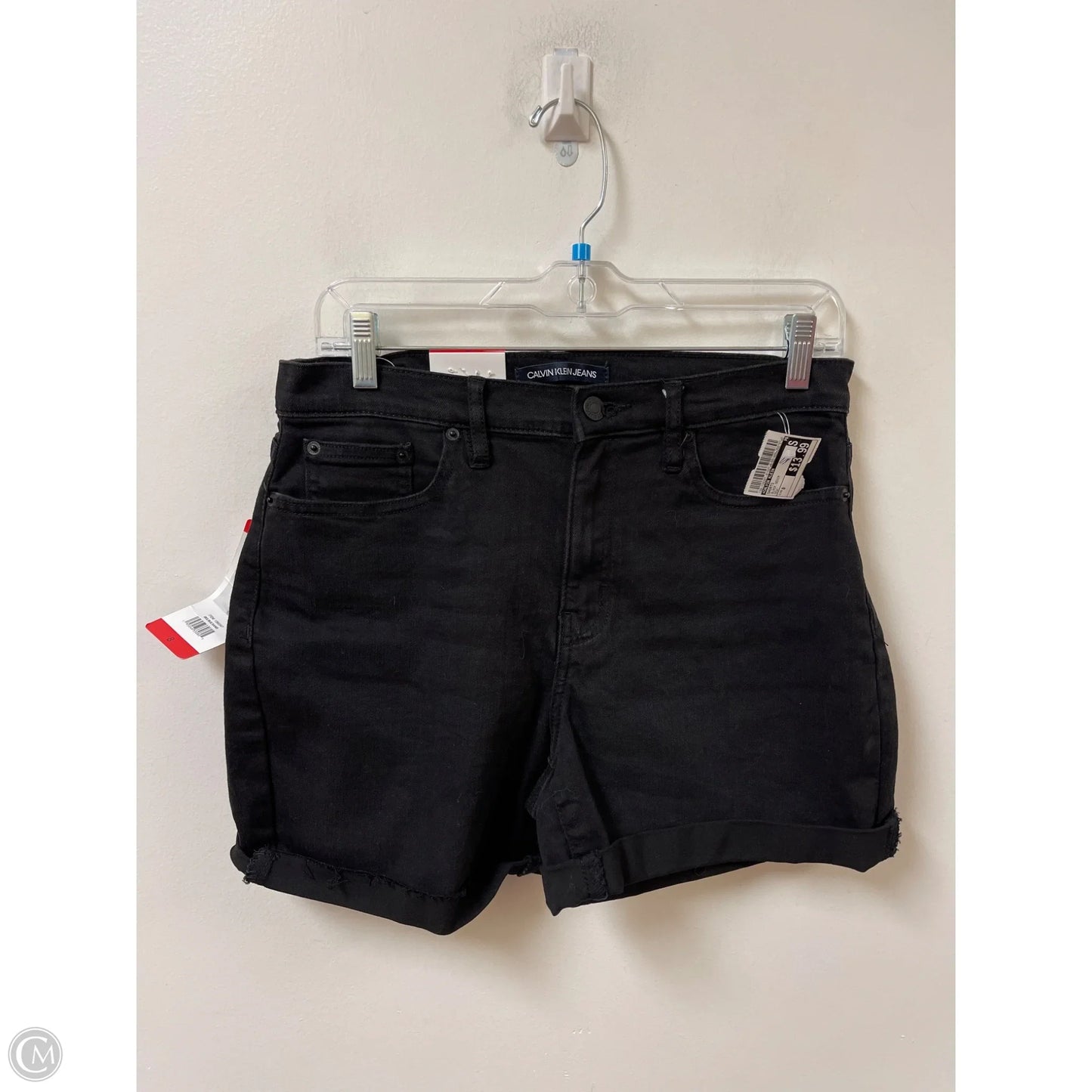 Shorts By Calvin Klein In Black Denim, Size: 8