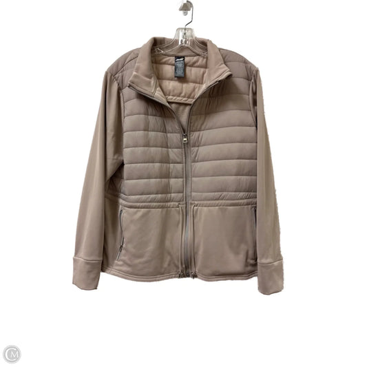 Athletic Jacket By Avia In Cream, Size: 2x