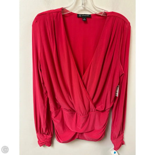 Top Long Sleeve By Inc In Pink, Size: M