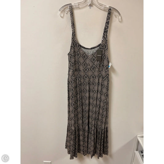 Dress Casual Midi By Torrid In Black & Cream, Size: 2x