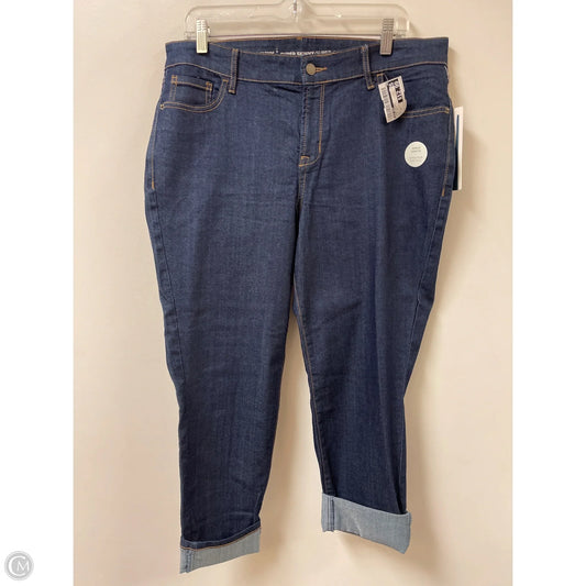 Jeans Skinny By Old Navy In Blue Denim, Size: 14