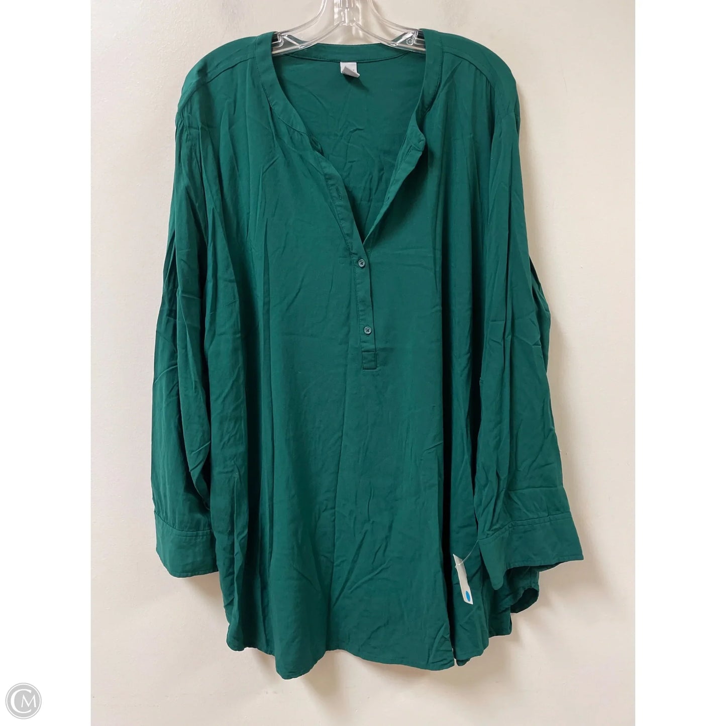 Top Long Sleeve By Old Navy In Green, Size: 3x