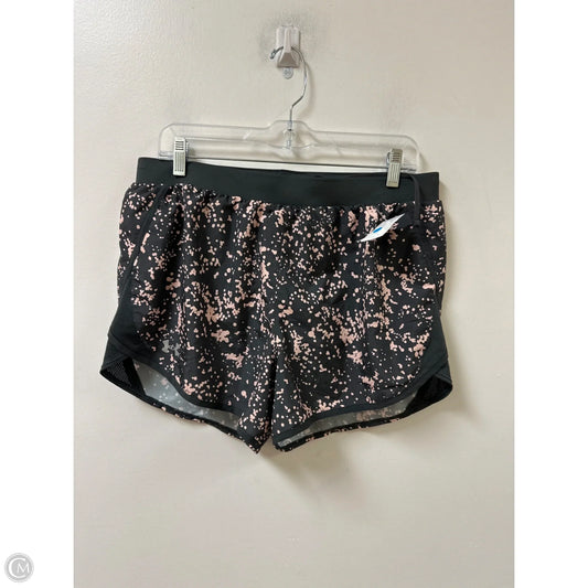 Athletic Shorts By Under Armour In Grey & Pink, Size: L