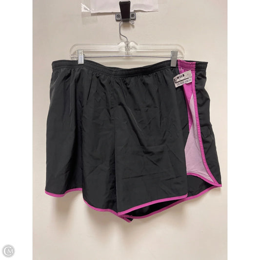 Athletic Shorts By Nike In Black & Purple, Size: 2x
