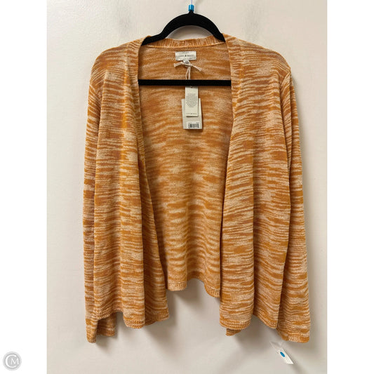 Sweater Cardigan By Lucky Brand In Yellow, Size: Xl