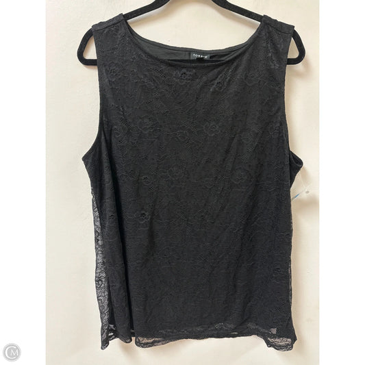 Top Sleeveless By Torrid In Black, Size: 2x