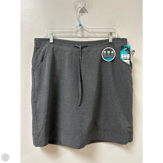 Athletic Skort By Lee In Grey, Size: 12