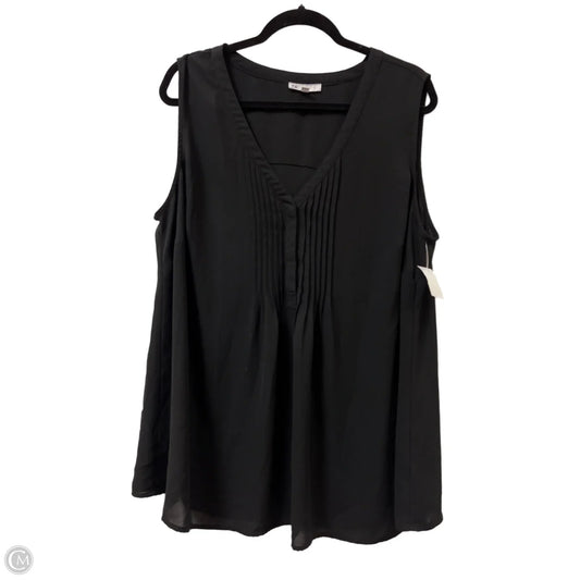 Top Sleeveless By Dr2 In Black, Size: 1x