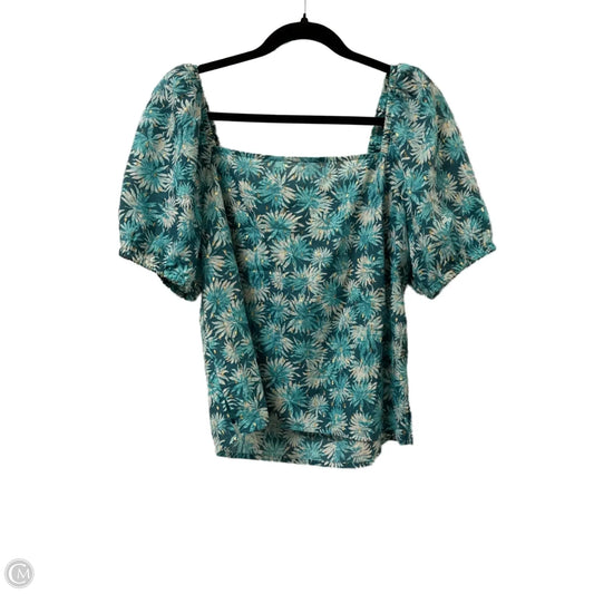 Top Short Sleeve By Michael By Michael Kors In Teal, Size: M