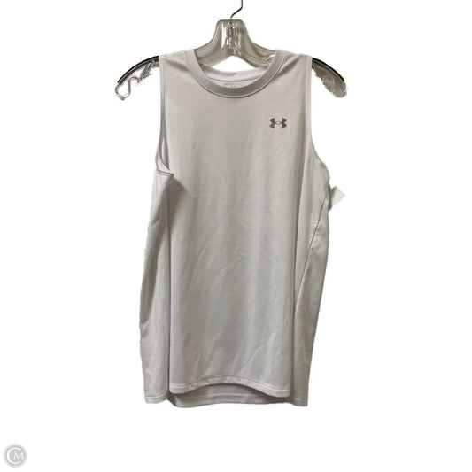 Athletic Tank Top By Under Armour In White, Size: S