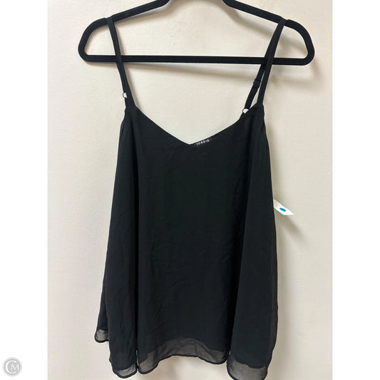 Top Sleeveless By Torrid In Black, Size: 1x