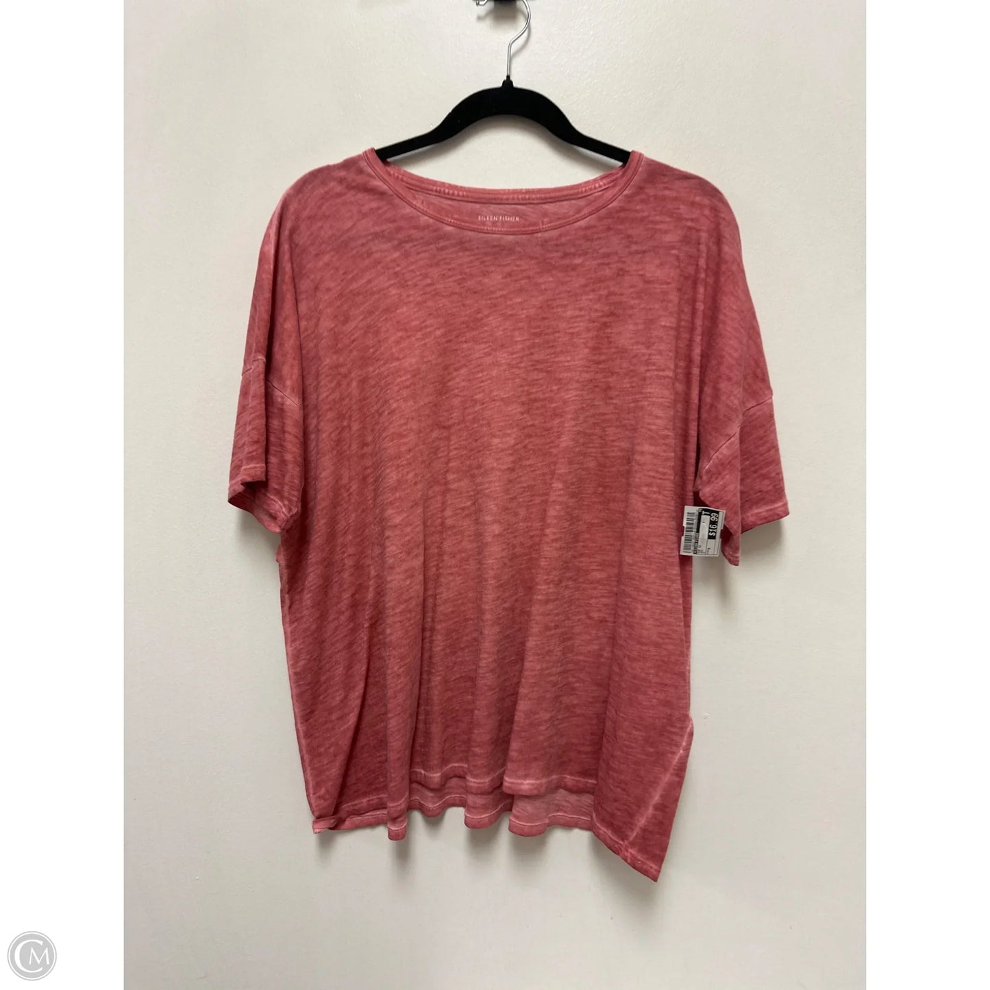 Top Short Sleeve By Eileen Fisher In Red, Size: M