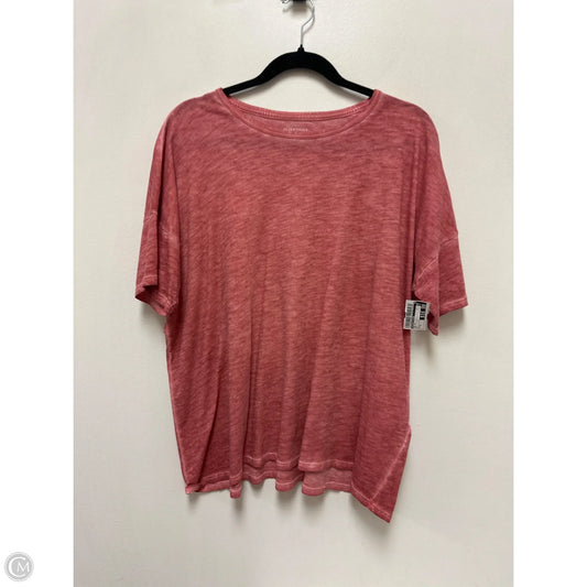Top Short Sleeve By Eileen Fisher In Red, Size: M