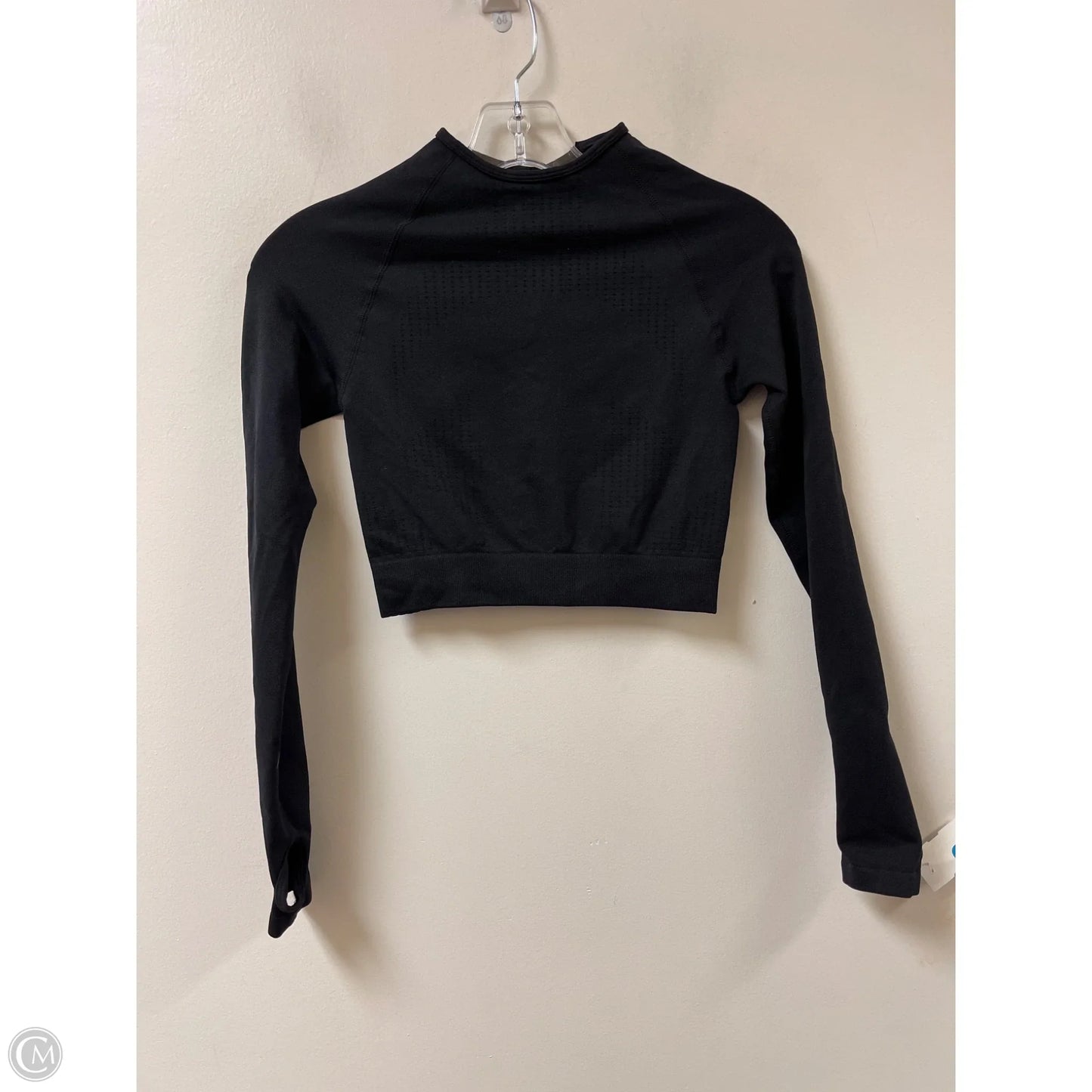 Athletic Top Long Sleeve Collar By Clothes Mentor In Black, Size: Xs
