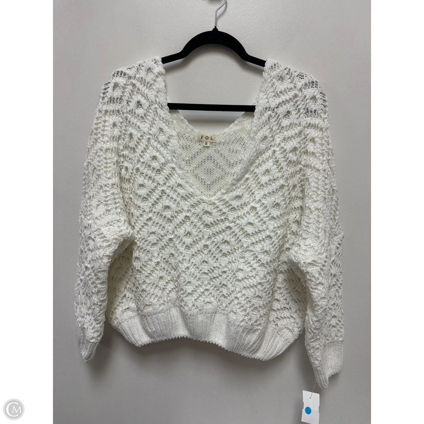 Sweater By Pol In White, Size: S