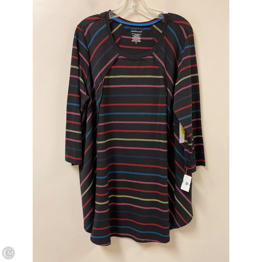 Top Long Sleeve By West Bound In Striped Pattern, Size: Xl