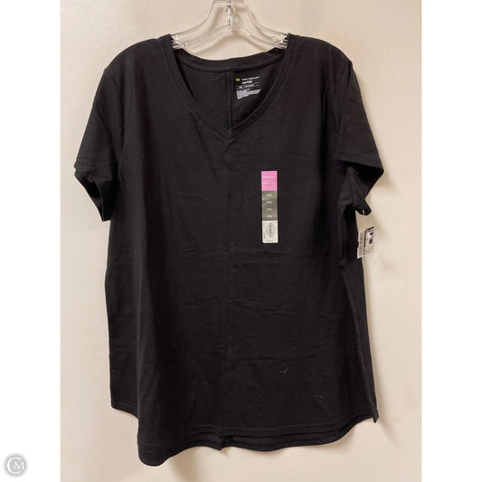 Athletic Top Short Sleeve By Tek Gear In Black, Size: 1x