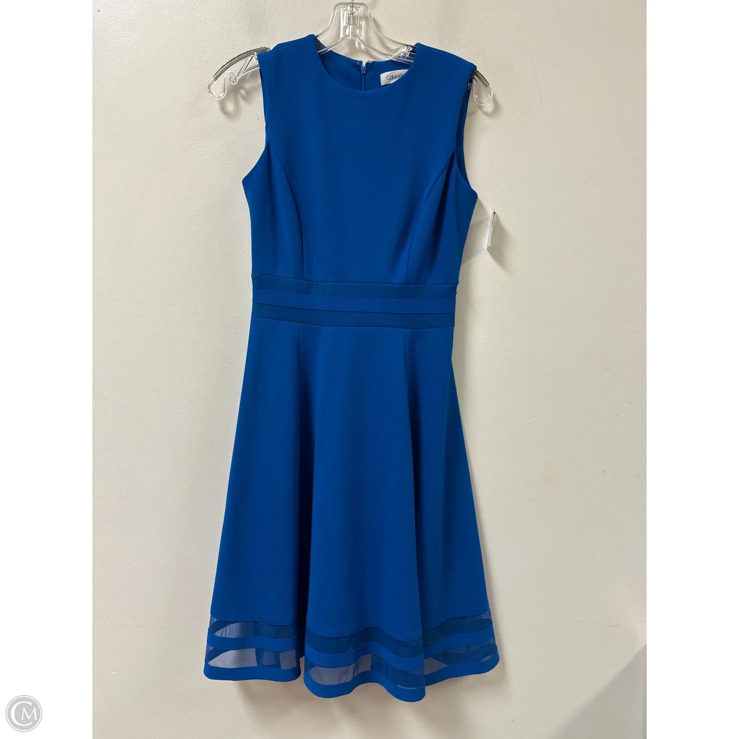 Dress Casual Short By Calvin Klein In Blue, Size: Xs