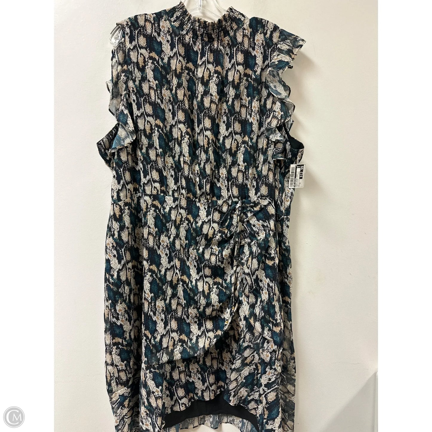 Dress Casual Short By Sam Edelman In Black & Blue, Size: 2x
