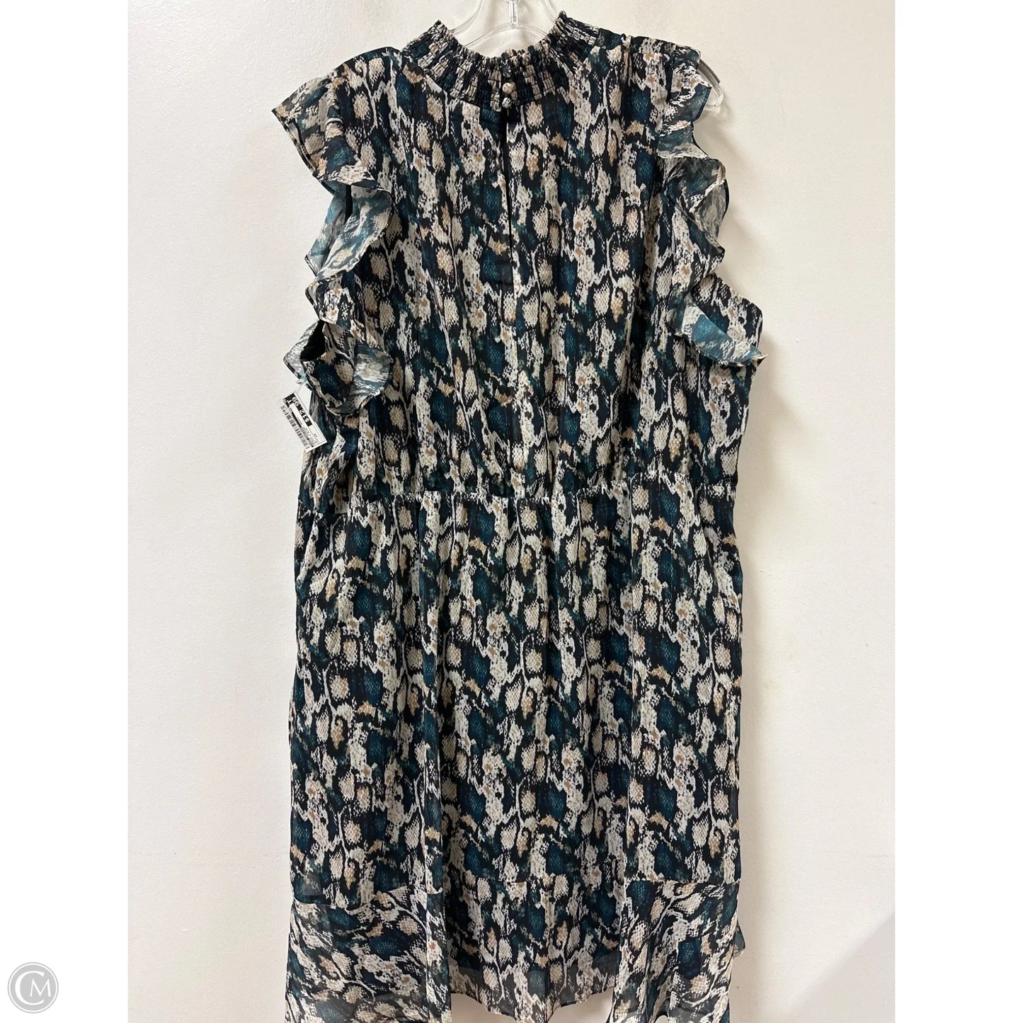 Dress Casual Short By Sam Edelman In Black & Blue, Size: 2x
