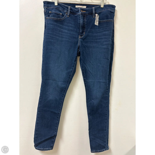 Jeans Skinny By Levis In Blue Denim, Size: 14