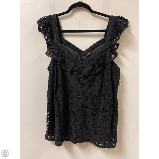 Top Sleeveless By Torrid In Black, Size: 1x