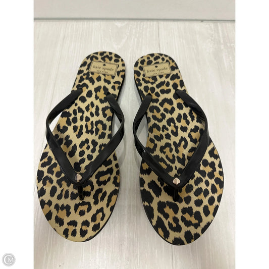 Sandals Designer By Kate Spade In Animal Print, Size: 9