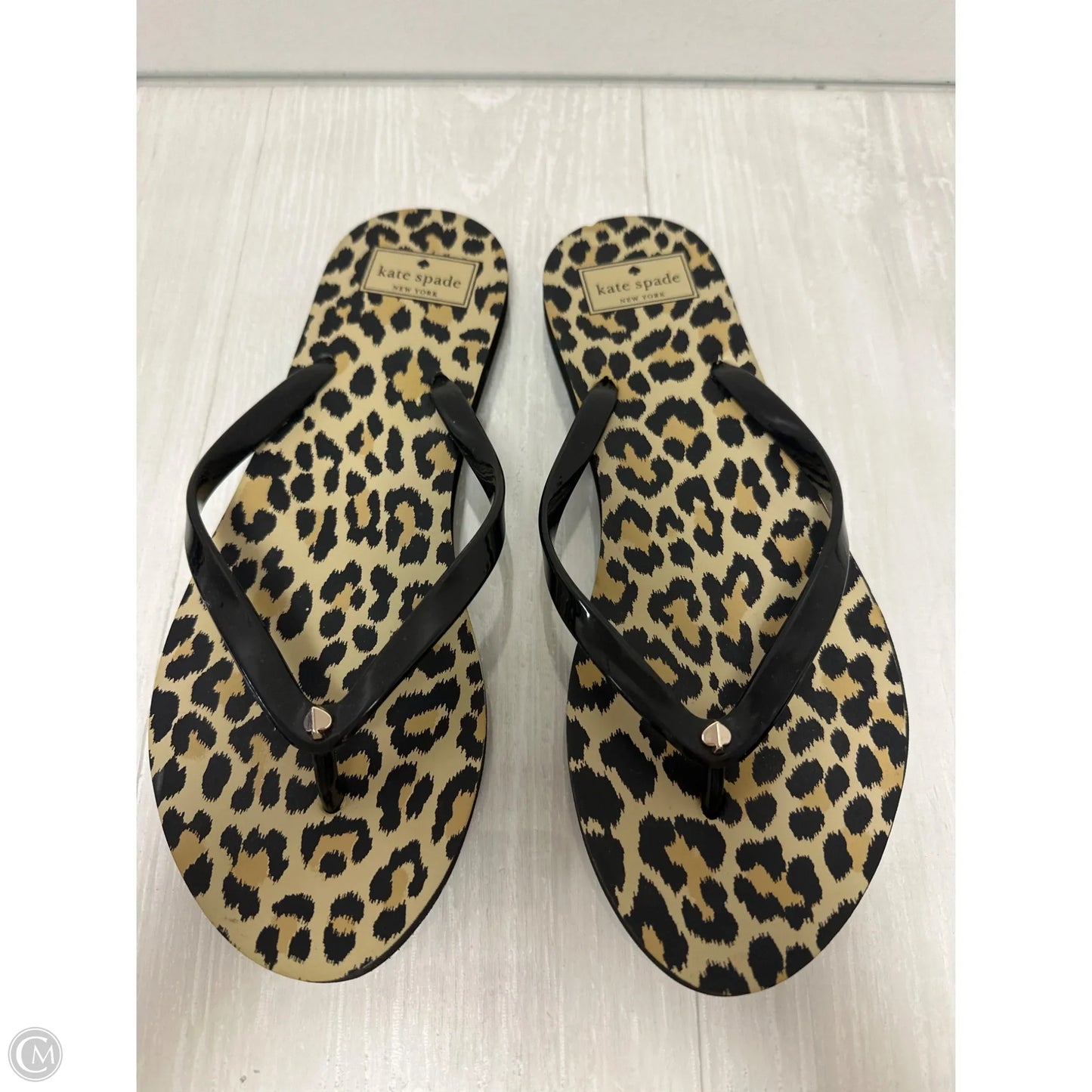 Sandals Designer By Kate Spade In Animal Print, Size: 9