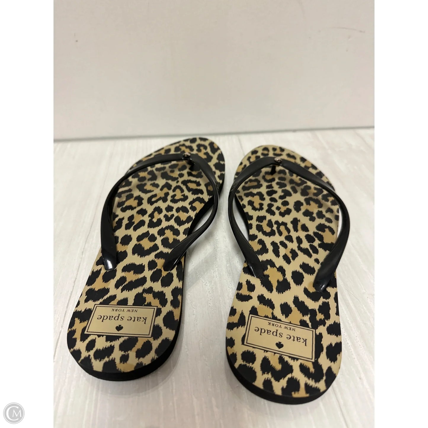 Sandals Designer By Kate Spade In Animal Print, Size: 9