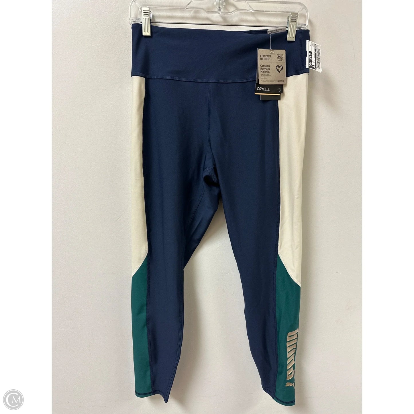 Athletic Leggings By Puma In Navy, Size: M