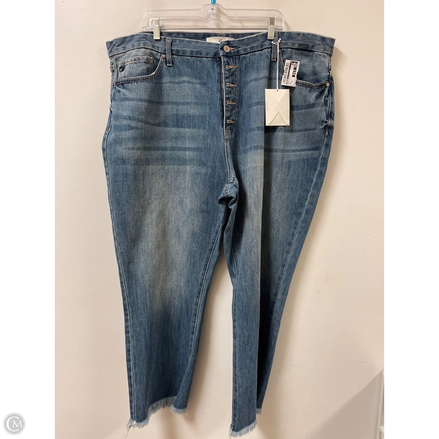 Jeans Straight By Kancan In Blue Denim, Size: 22