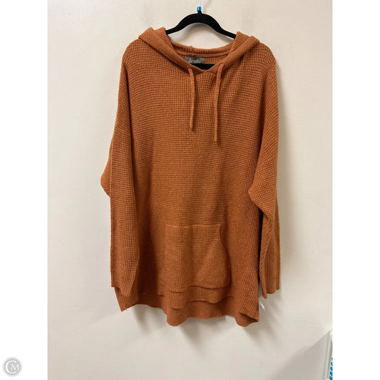 Sweatshirt Hoodie By Natural Reflections In Orange, Size: 1x