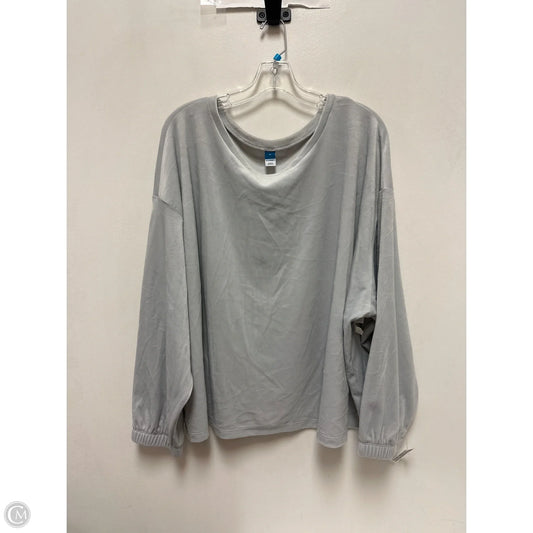 Sweatshirt Crewneck By Old Navy In Grey, Size: 4x