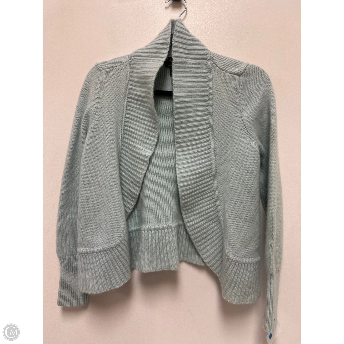 Sweater Cardigan Cashmere By Talbots In Blue, Size: M