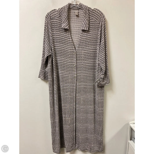 Dress Casual Midi By Chicos In Cream, Size: Xl