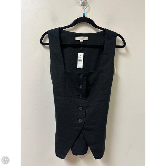 Top Sleeveless By Loft In Black, Size: S