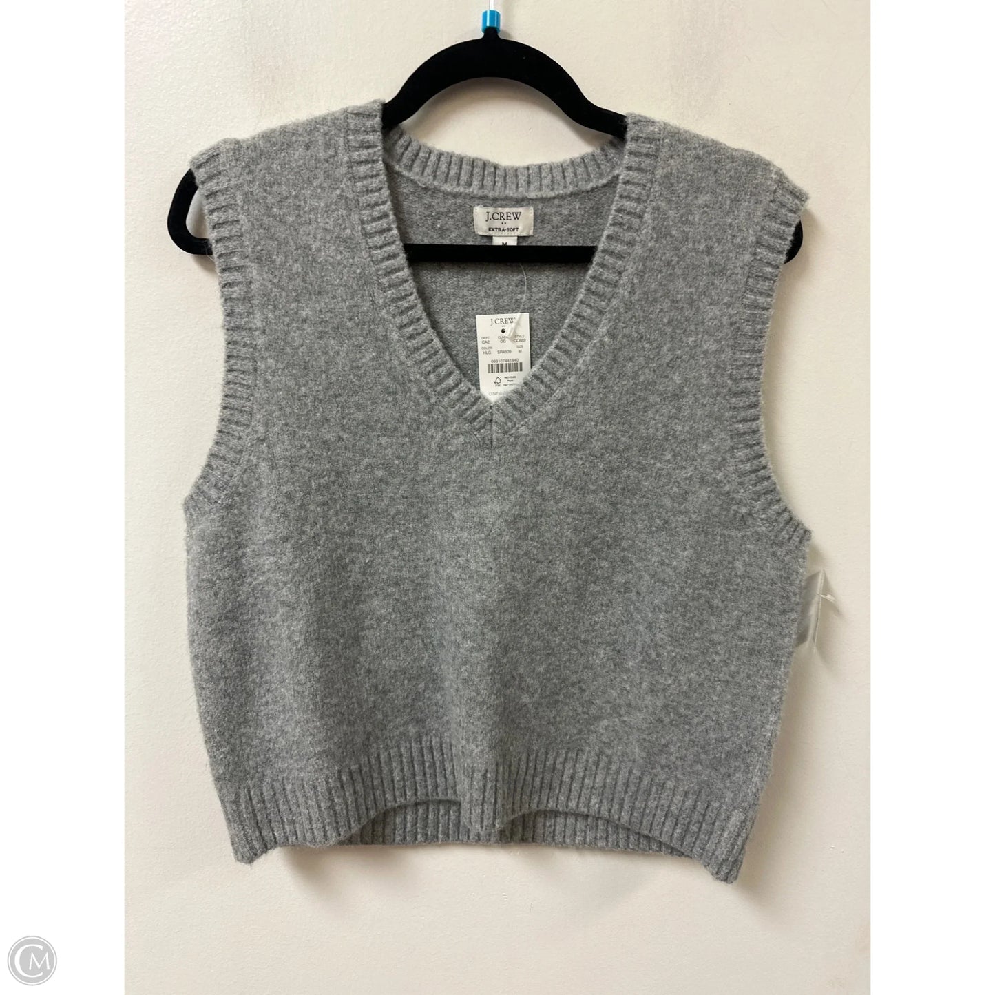 Vest Sweater By J. Crew In Grey, Size: M